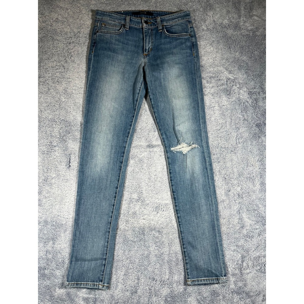 Joes Jeans The Skinny Estelle Distressed Blue Denim Jeans Women's 28‎